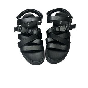 NWOT‎ Nasty Gal Chunky Platform Double Strap Sandal